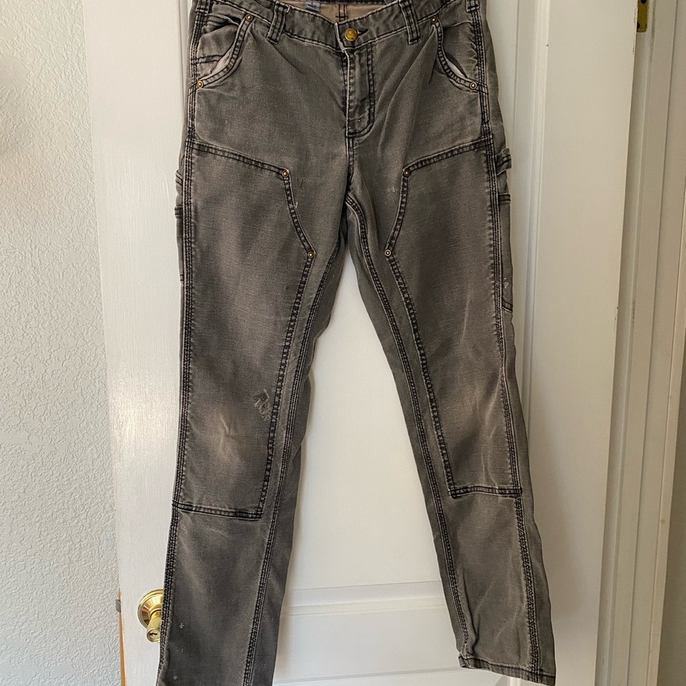 Carhartt Gray Straight Leg Women's Pants
